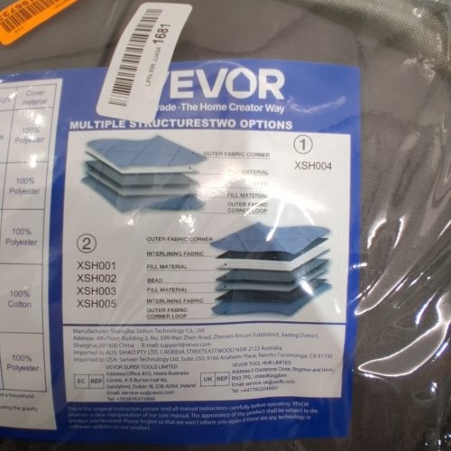 WEIGHTED BLANKET - 25 LBS, QUEEN SIZE - GREY (MODEL:XSH004) image 2