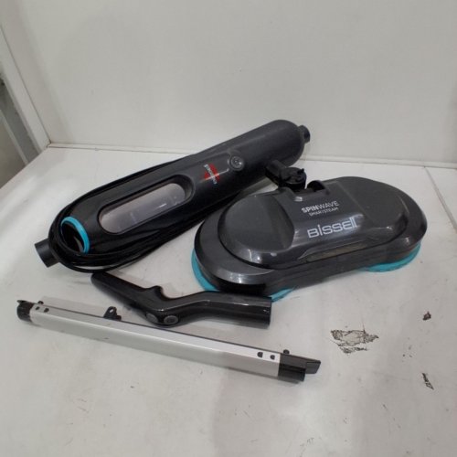 BISSELL SPINWAVE SMARTSTEAM SCRUBBING & SANITIZING STEAM CORDED SPIN MOP - GREY/BLUE (MODEL: 3712C) image 3