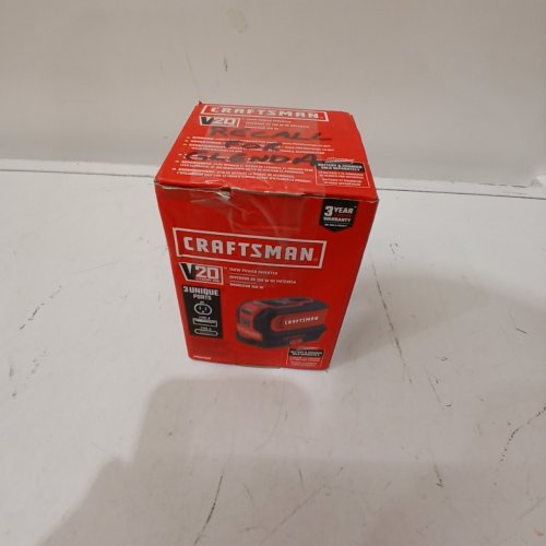 CRAFTSMAN **TOOL ONLY** 20V 150-WATT POWER INVERTER - RED/BLACK (MODEL: CMCB1150B) image 4