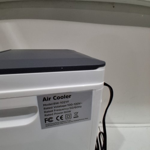 PORTABLE EVAPORATIVE AIR PURIFICATION COOLER FAN - 7.5L - WHITE/GREY (MODEL: BW-102Y) image 5