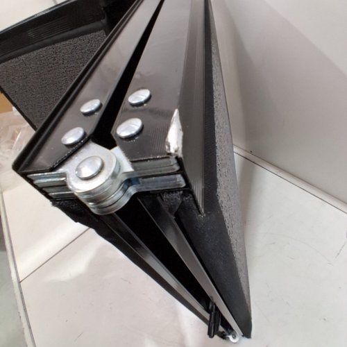 CJYMMFAN EXTRA LONG FOLDING PORTABLE DOG RAMP FOR CARS STAIRS TRUCKS WITH ANTI-SLIP SURFACE - 71" X 20" - BLACK/GREY image 3