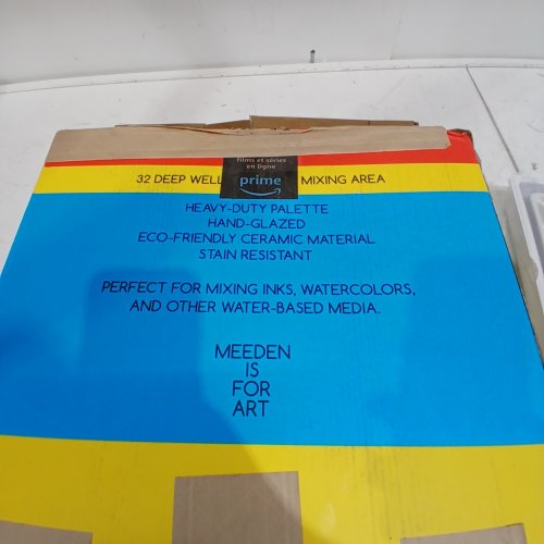 MEEDEN CERAMIC 32-WELL MIXING PALETTE - 12.5" X 12.5" - WHITE - (MODEL:FXTCPDP) image 2