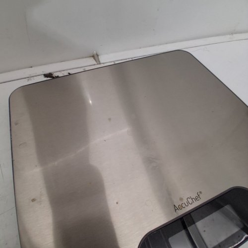 ACCUCHEF HIGH CAPACITY DIGITAL KITCHEN SCALE WITH WIDE PLATFORM - 33LB CAPACT (MODEL#: 2345) image 5