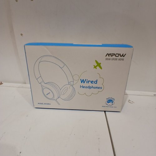 KIDS' MPOW CHE1 WIRED OVER THE HEAD HEADPHONES - GREEN/BLUE - (MODEL: MPBH385AG) image 2