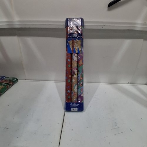 3PK KIRKLAND SIGNATURE WRAPPING PAPER 3 ROLLS - 270 SQ. FT - MULTICOLOR (MODEL: 1487739) image 2