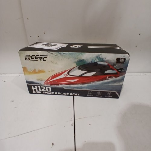 DEERC HIGH SPEED RACING RC BOAT - 20 MPH - RED / WHITE (MODEL: H120) image 4
