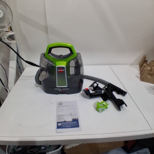BISSELL LITTLE GREEN PORTABLE DEEP CLEANING VACUUM - 37OZ TANK MAX - GREEN/GREY (MODEL : 2513B) image 3