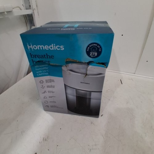 HOMEDICS TOTAL COMFORT UV-C ULTRASONIC HUMIDIFIER, LEAK RESISTANT DESIGN, 0.97 GALLON TANK, 35 HOUR RUN TIME - WHITE (MODEL:UHE-CMTF45) image 2