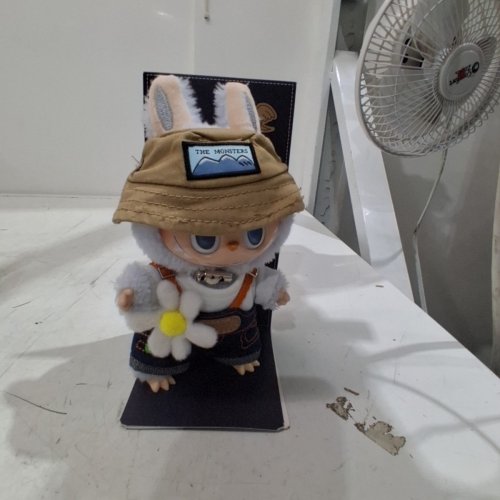 POP MART THE MONSTERS FALL IN WILD SERIES PLUSH DOLL- 6.69" - WHITE/BROWN image 2