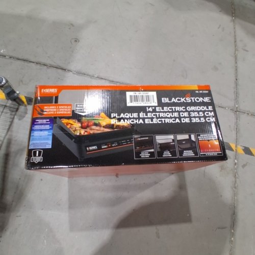 BLACKSTONE ELECTRIC E-SERIES TABLETOP GRIDDLE WITH SPATULA - 14" / 1500W - BLACK / ORANGE (MODEL: 8028NA) image 5