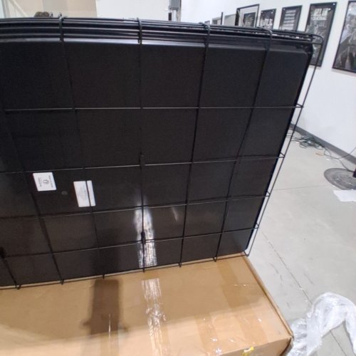 FEANDREA DOG CRATE - 48" X 29" FOLDING DOG KENNEL WITH DOORS - REMOVABLE TRAY - BLACK (MODEL: UPPD48H) image 6
