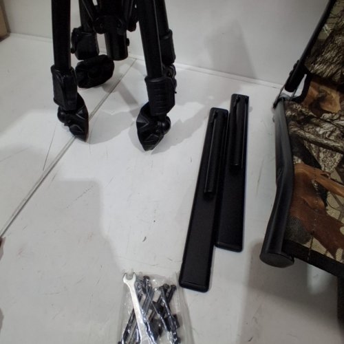 KEMIMOTO FOLDING HUNTING BLIND CHAIR WITH 360° SILENT SWIVEL - 320 LBS MAX - CAMO GREEN / BROWN - (MODEL: J038) image 4