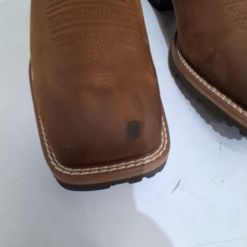 MEN'S ARIAT HYBRID RANCHER DISTRESSED SQUARE TOE BOOTS - SIZE 9.5, EXTRA EXTRA WIDE - BROWN (STYLE: 10023175) image 3