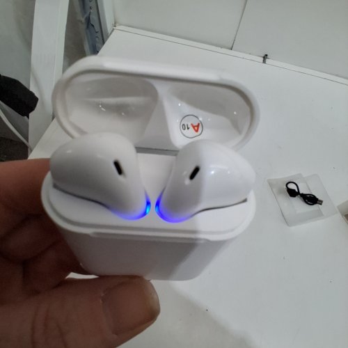 TWS I12 WIRELESS BLUETOOTH 5.0 HEADPHONES EARBUDS - WHITE (MODEL: I12) image 2
