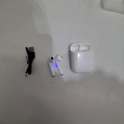 TWS I12 WIRELESS BLUETOOTH 5.0 HEADPHONES EARBUDS - WHITE (MODEL: I12) image 4