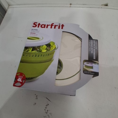 STARFRIT COLLAPSIBLE SALAD SPINNER-4L-GREEN image 2