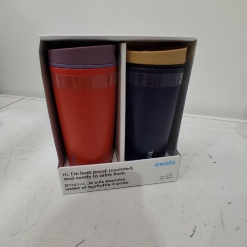 2PK OWALA SMOOTHSIP SLIDER BOTTLES - 20OZ CAPACITY - RED/BLUE (MODEL: 2429409) image 3