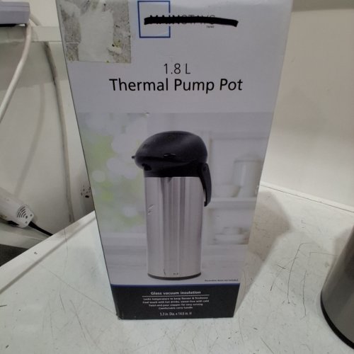 THERMAL PUMP POT - 1.8 L - STAINLESS STEEL / BLACK image 2