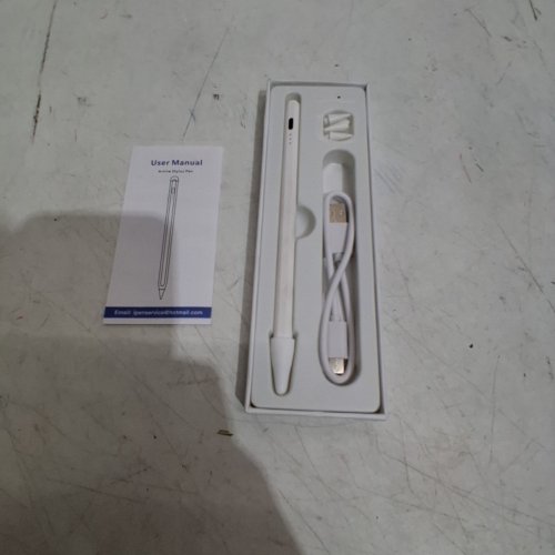 STYLUS PEN WITH 2 REPLACEABLE 1.2MM POM TIPS - 7" - FOR IOS 7TH 10.2 IN TABLET - WHITE image 2