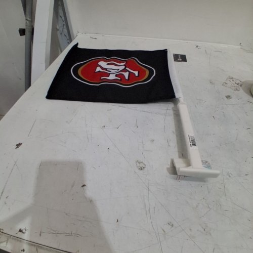SAN FRANCISCO 49ERS 2 SIDED CAR FLAG - 19.5" X 7" - MULTICOLOURED image 3
