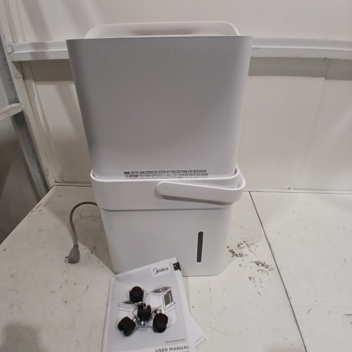 MIDEA CUBE 50PT SMART DEHUMIDIFIER - COVERS UP TO 4500SQFT - SMART CONTROLS COMPATIBLE WITH ALEXA - WHITE (MODEL: MADM50R1AWT) image 3