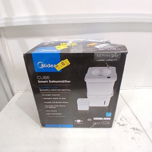 MIDEA CUBE 50PT SMART DEHUMIDIFIER - COVERS UP TO 4500SQFT - SMART CONTROLS COMPATIBLE WITH ALEXA - WHITE (MODEL: MADM50R1AWT) image 5