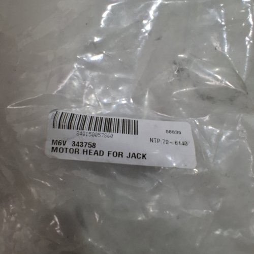 5TH WHEEL RV JACK MOTORB WITH WIRING HARNESS- BLACK (MODEL: 343758) image 6