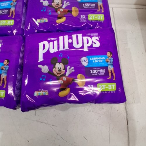 124PK BOY'S PULL UPS SKIN ESSENTIALS DIAPERS - SIZE 2T-3T - MICKEY MOUSE image 4