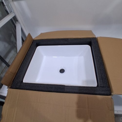 DECORAPORT CERAMIC ABOVE COUNTER BASIN SINK, 24"X14"X4", WHITE (MODEL: CL-1320) image 2