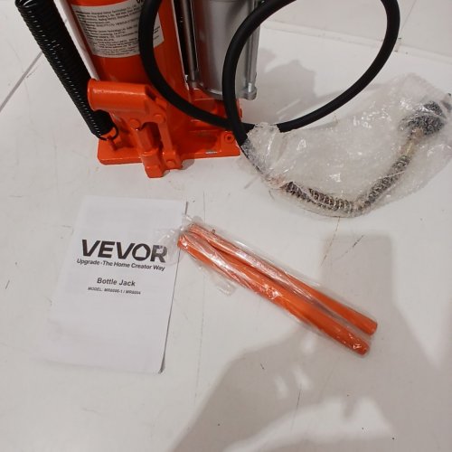 VEVOR MANUAL HEAVY DUTY WELDED AIR HYDRAULIC BOTTLE JACK WITH PUMP - 20TON - ORANGE (MODEL: MR8004) image 3