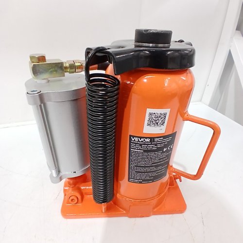 VEVOR MANUAL HEAVY DUTY WELDED AIR HYDRAULIC BOTTLE JACK WITH PUMP - 20TON - ORANGE (MODEL: MR8004) image 4