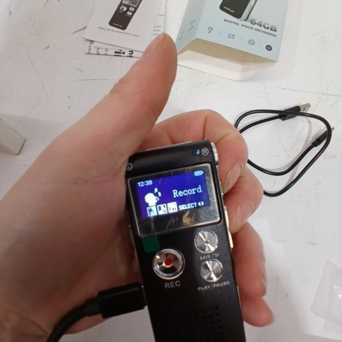 JAWPLOY DIGITAL VOICE RECORDER - 64GB - BLACK image 2