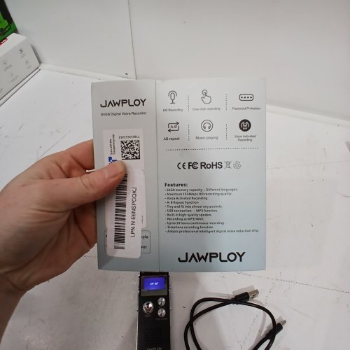 JAWPLOY DIGITAL VOICE RECORDER - 64GB - BLACK image 3
