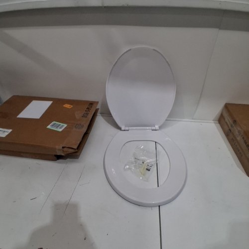 CENTOCO ROUNDED TOILET SEAT - 16" - WHITE (MODEL: DS1200-301) image 2