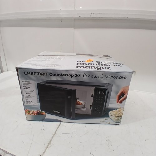 CHEFMAN COUNTERTOP MICROWAVE OVEN - 0.7CU.FT - BLACK (MODEL: RJ55-7-V2-CA) image 6