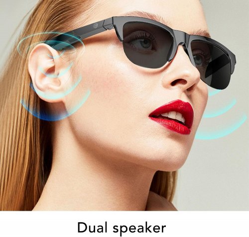 AI SMART WIRELESS BLUETOOTH SUNGLASSES - BLACK (MODEL: M03) image 2