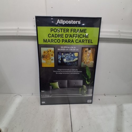 ALLPOSTERS POSTER FRAME FOR HORIZONTAL OR VERTICAL HANGING - 22.3" X 34" - BLACK (MODEL: PF12319) image 2