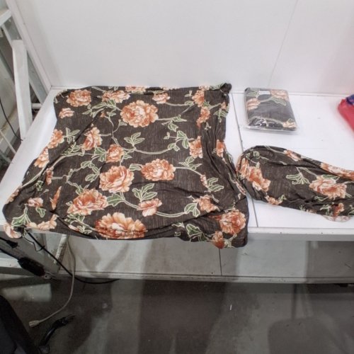 4PC FLORAL WINGBACK CHAIR FITTED COVER SET - DARK FLORAL image 2