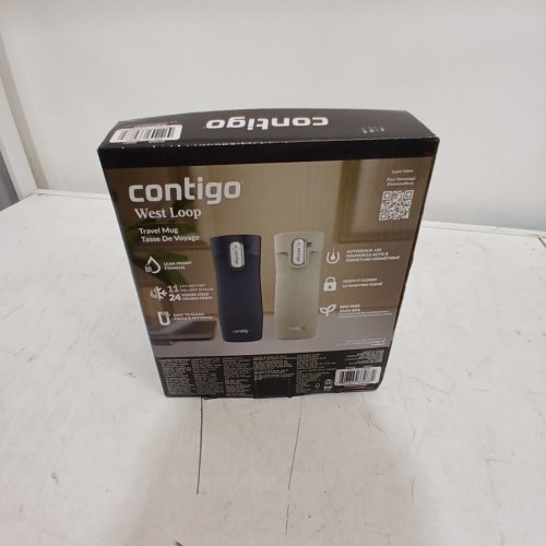 2PC CONTIGO WEST LOOP TRAVEL MUGS - 16 OZ EACH - WHITE AND TEAL (MODEL: 2027032) image 4