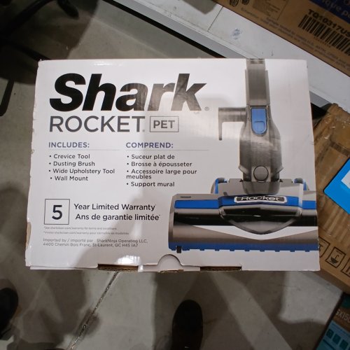 SHARK ROCKET PET ULTRA-LIGHT CORDED STICK & HANDHELD VACUUM CLEANER - BLUE & GREY - (MODEL: HV300C-U4) image 4