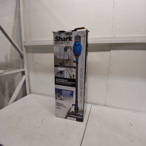SHARK ROCKET PET ULTRA-LIGHT CORDED STICK & HANDHELD VACUUM CLEANER - BLUE & GREY - (MODEL: HV300C-U4) image 8