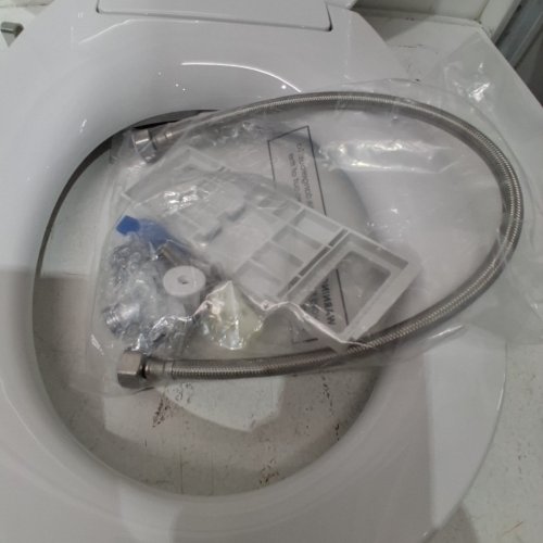 GARVEE BIDET ROUND TOILET SEAT WITH ADJUSTABLE SPRAY PRESSURE - WHITE (MODEL: PHO_0XYKXH95) image 3