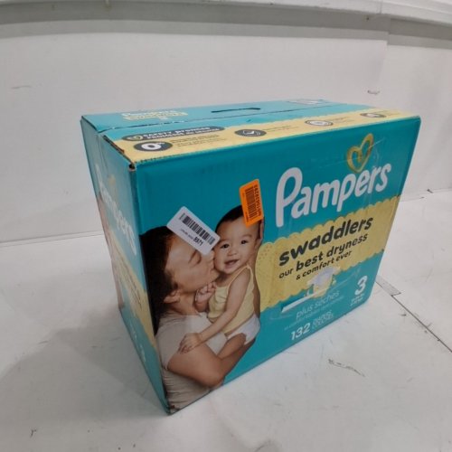 132PK PAMPERS SWADDLERS BEST DRYNESS DISPOSABLE DIAPERS - SIZE 3 - (16-28LBS) image 2