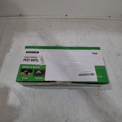 4PK BIGUOKCW SOLAR POWERED ULTRA SONIC PEST REPELLER - 9.64" X 2.1" - GREEN/BLACK image 5