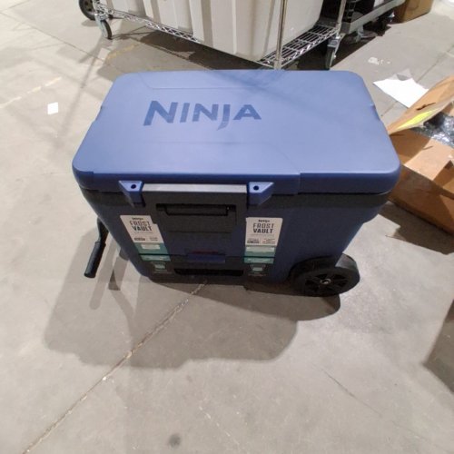 NINJA FROST VAULT WHEELED COOLER WITH DRY ZONE - 45QT - NAVY BLUE/BLACK - (MODEL:‎FB245CBL) image 2