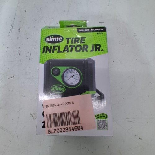 SLIME PORTABLE LIGHTWEIGHT AIR COMPRESSOR TIRE INFLATOR JR. - 12V - BLACK/GREEN (MODEL: 40023) image 5