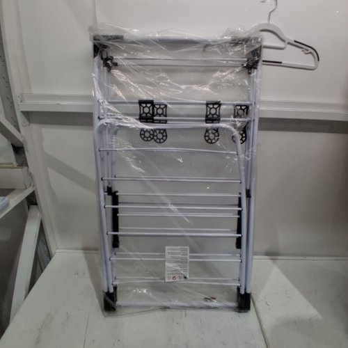 DORTALA FOLDABLE LAUNDRY DRYING RACK - 36.5" X 54.5" X 20" - WHITE (MODEL: HW53986) image 2