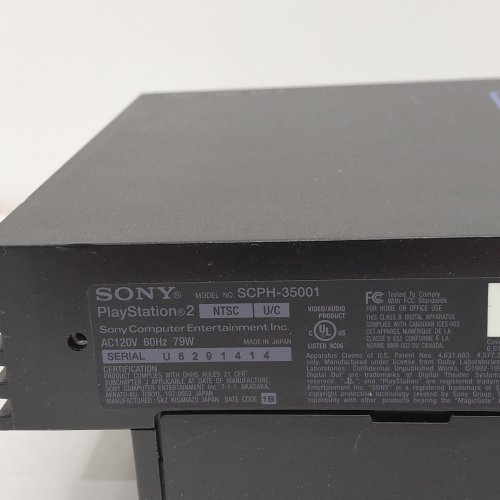 SONY ORIGINAL PLAYSTATION 2 VIDEO GAME CONSOLE - BLACK (MODEL: SCPH-35001) image 6
