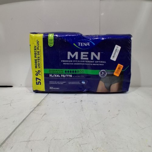 22PK MENS TENA MAXIMUM PLUS PROTECTIVE UNDERWEAR - XL/XXL image 2
