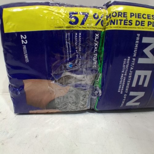 22PK MENS TENA MAXIMUM PLUS PROTECTIVE UNDERWEAR - XL/XXL image 3